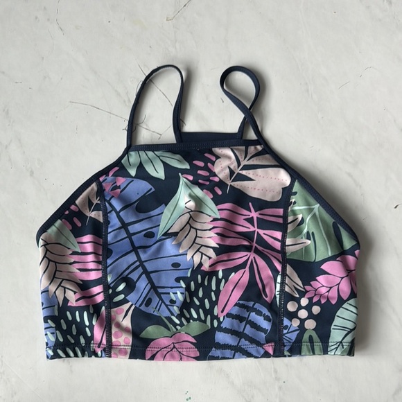 Joy Lab Floral Print Crop Top bra - Picture 1 of 4